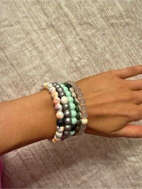 5 piece Lokai bracelet set